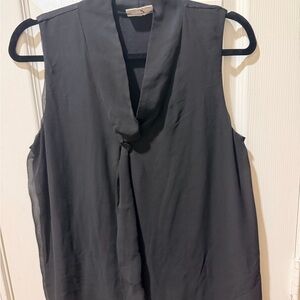 New York & Company Black Sleeveless Blouse
